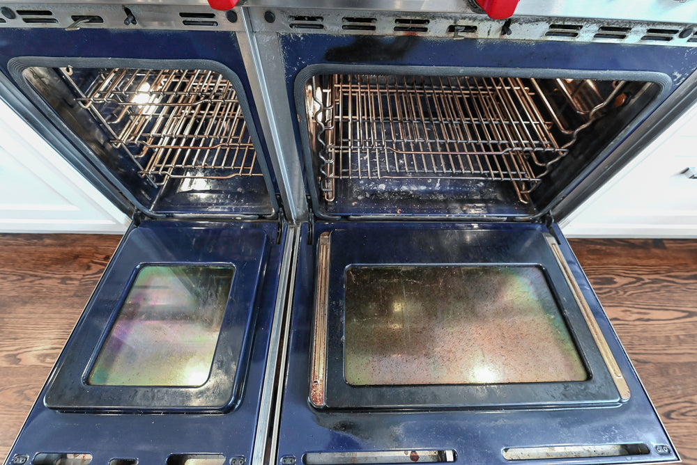 “The Clarendon” Transitional White & Grey Kitchen with Island and Wolf Appliances