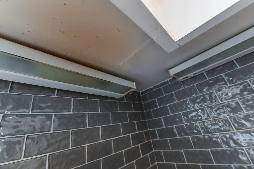 “The Clarendon” Transitional White & Grey Kitchen with Island and Wolf Appliances
