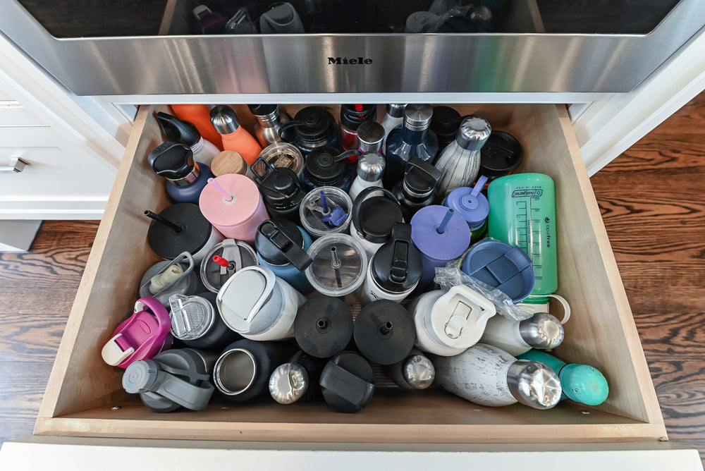 “The Clarendon” Transitional White & Grey Kitchen with Island and Wolf Appliances