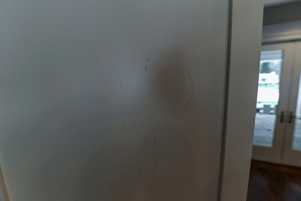 “The Clarendon” Transitional White & Grey Kitchen with Island and Wolf Appliances