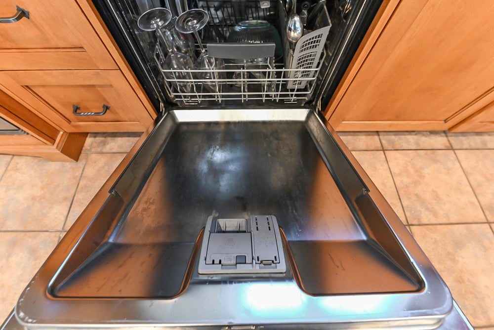 “The Whitford” Transitional Wooden Kitchen with Granite Countertops, Island & 48″ Sub-Zero Refrigerator