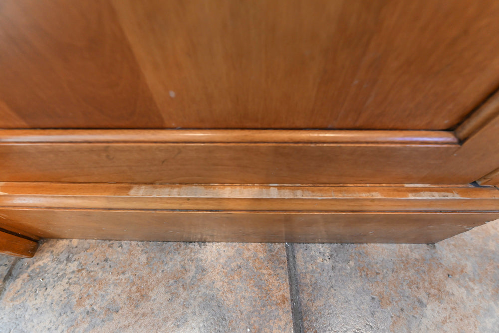 “The Whitford” Transitional Wooden Kitchen with Granite Countertops, Island & 48″ Sub-Zero Refrigerator