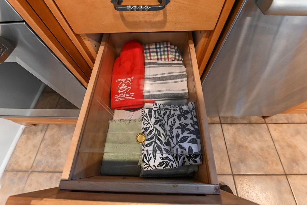 “The Whitford” Transitional Wooden Kitchen with Granite Countertops, Island & 48″ Sub-Zero Refrigerator