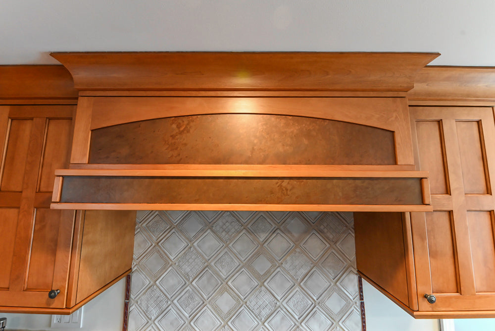 “The Whitford” Transitional Wooden Kitchen with Granite Countertops, Island & 48″ Sub-Zero Refrigerator