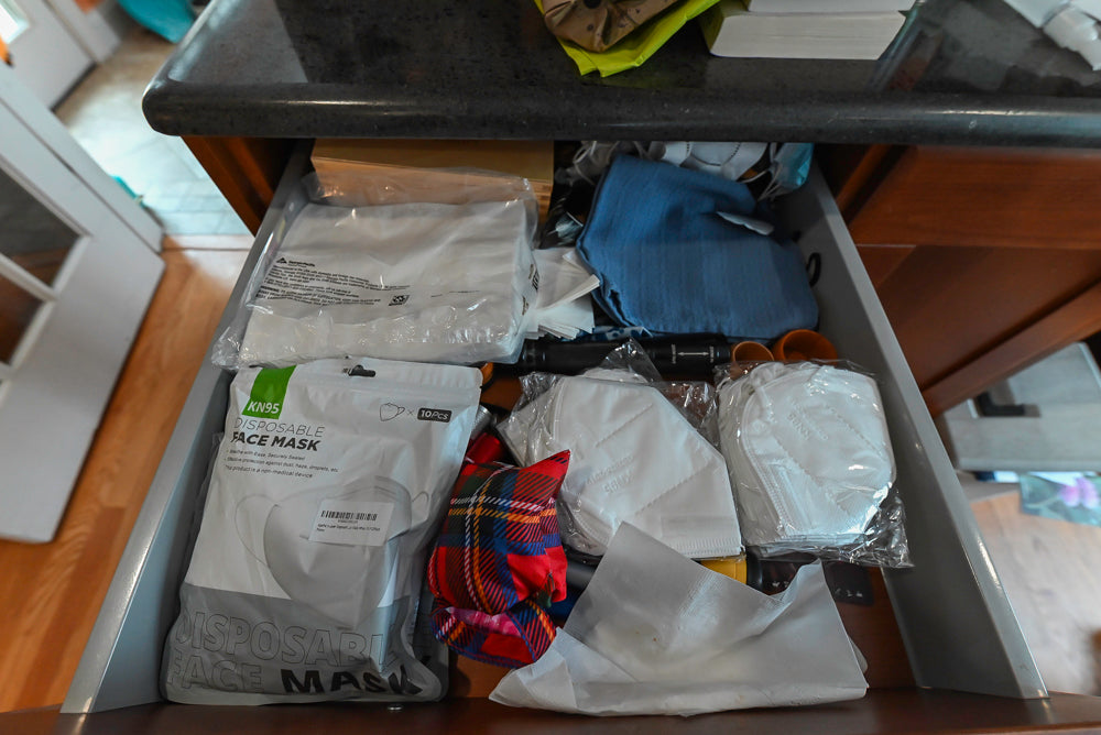 Transitional Wooden Desk Area with Storage Cabinet and Bench Area
