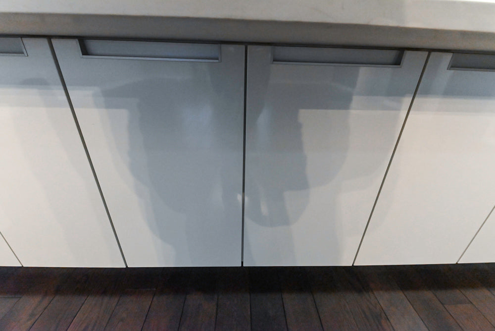 Poggenpohl Modern White Lacquered Kitchen with Appliances
