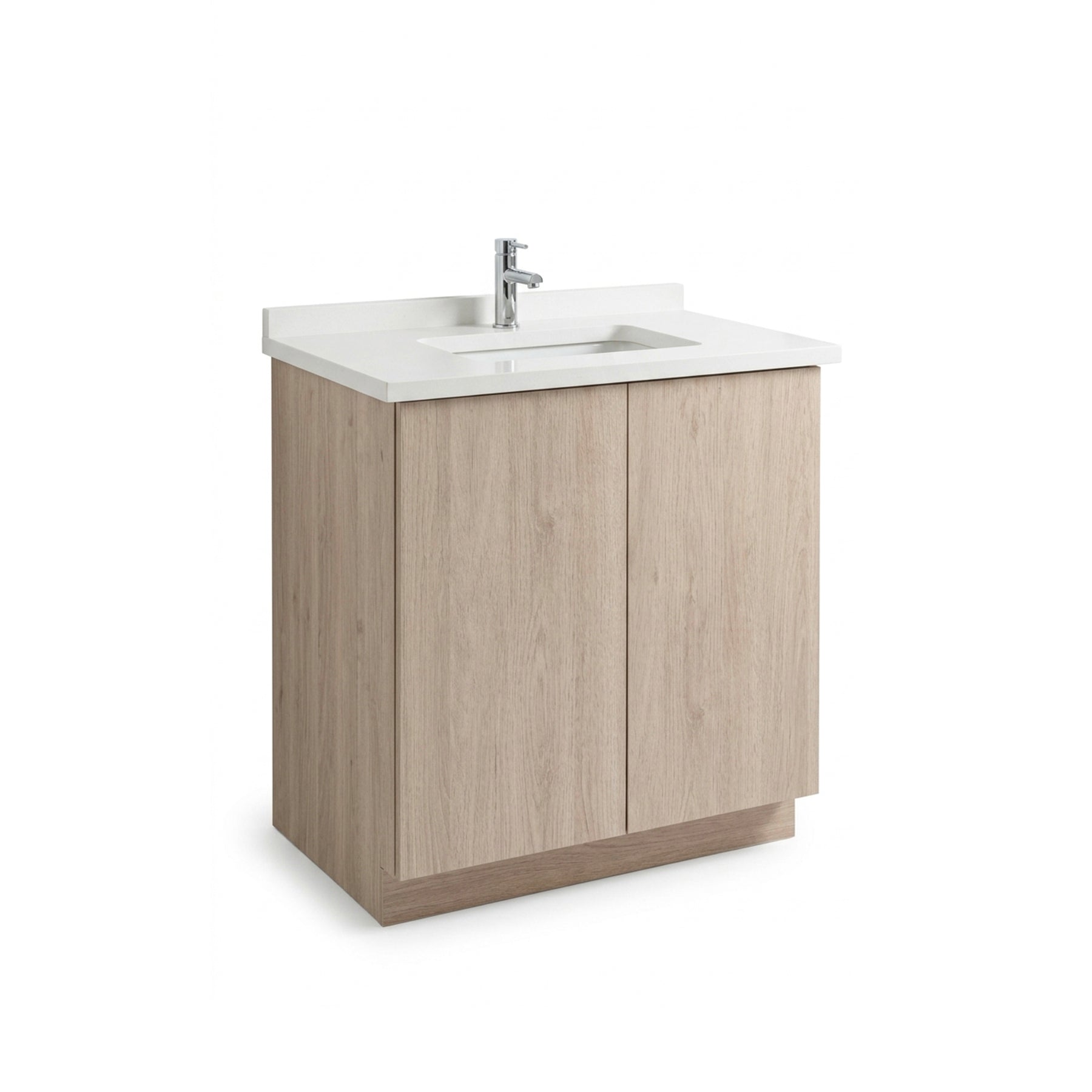 Cabico 27" Sandy Oak Wood Grain Laminate Single Vanity