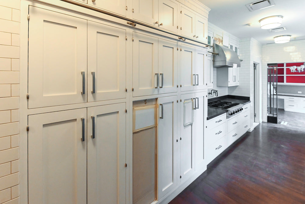 Premier Custom-Built Transitional White Kitchen with Viking Appliances