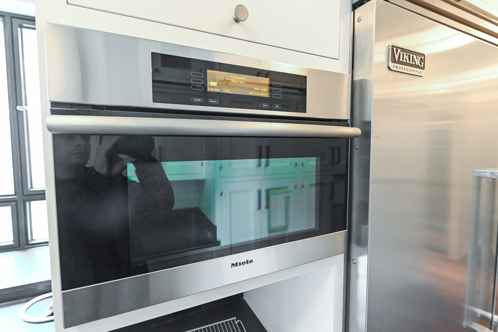Premier Custom-Built Transitional White Kitchen with Viking Appliances