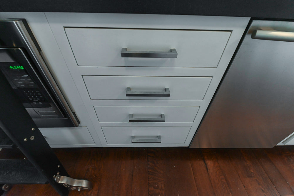 Premier Custom-Built Transitional White Kitchen with Viking Appliances