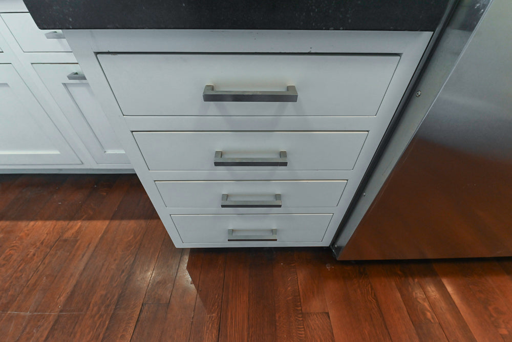Premier Custom-Built Transitional White Kitchen with Viking Appliances
