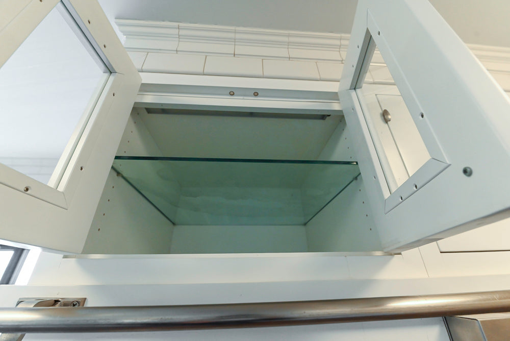 Premier Custom-Built Transitional White Kitchen with Viking Appliances