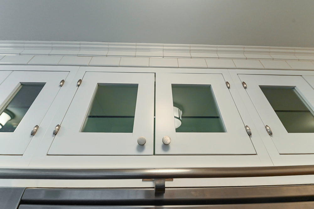 Premier Custom-Built Transitional White Kitchen with Viking Appliances