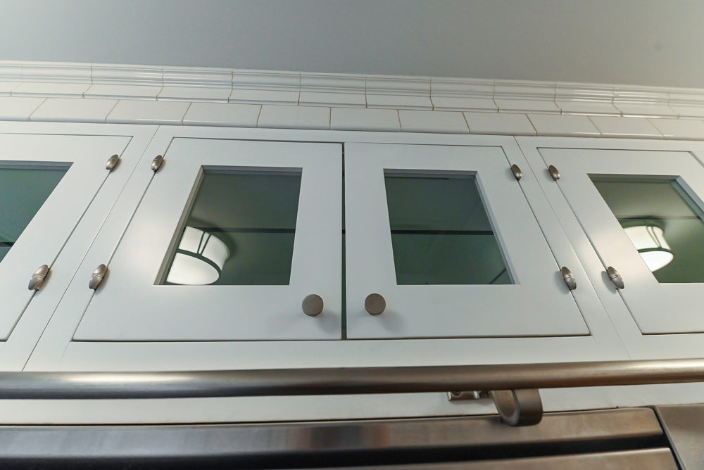 Premier Custom-Built Transitional White Kitchen with Viking Appliances