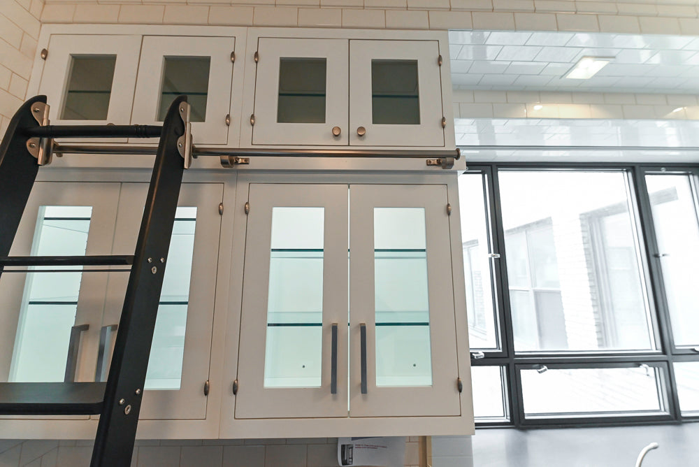 Premier Custom-Built Transitional White Kitchen with Viking Appliances