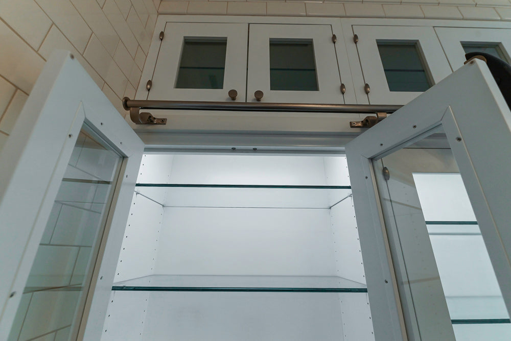 Premier Custom-Built Transitional White Kitchen with Viking Appliances