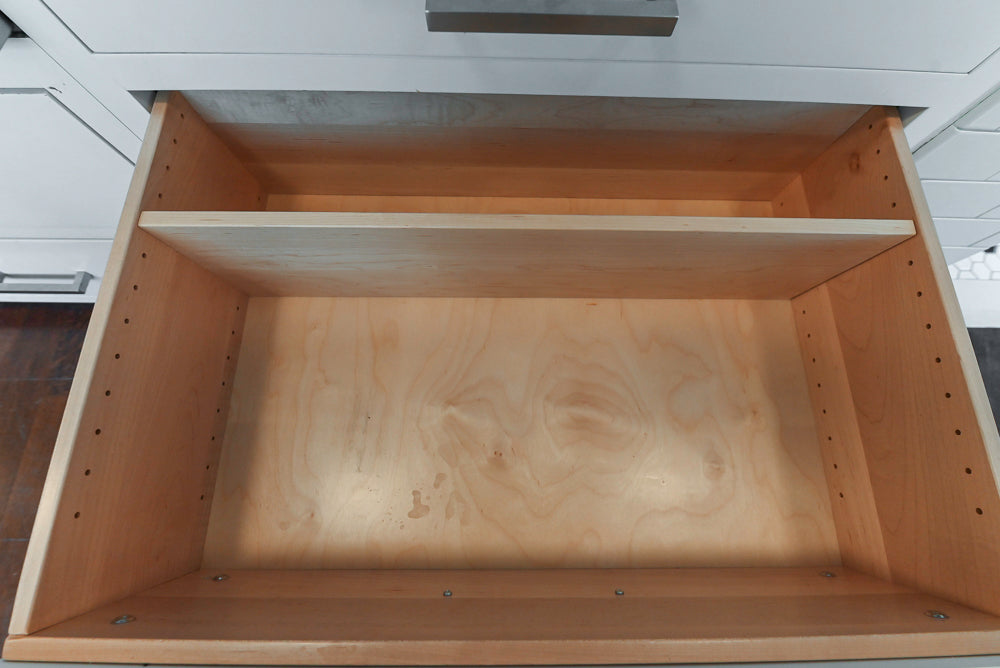 Premier Custom-Built Transitional White Kitchen with Viking Appliances