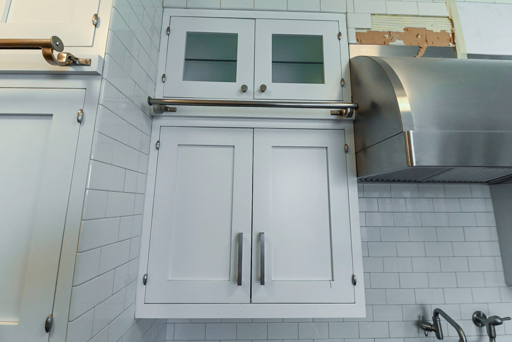 Premier Custom-Built Transitional White Kitchen with Viking Appliances