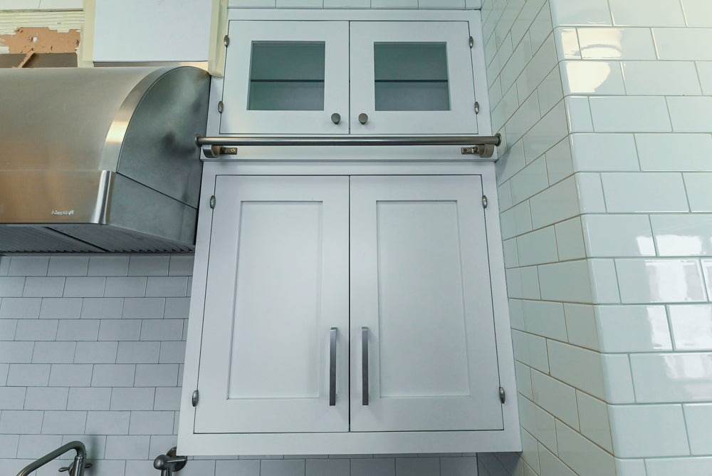 Premier Custom-Built Transitional White Kitchen with Viking Appliances