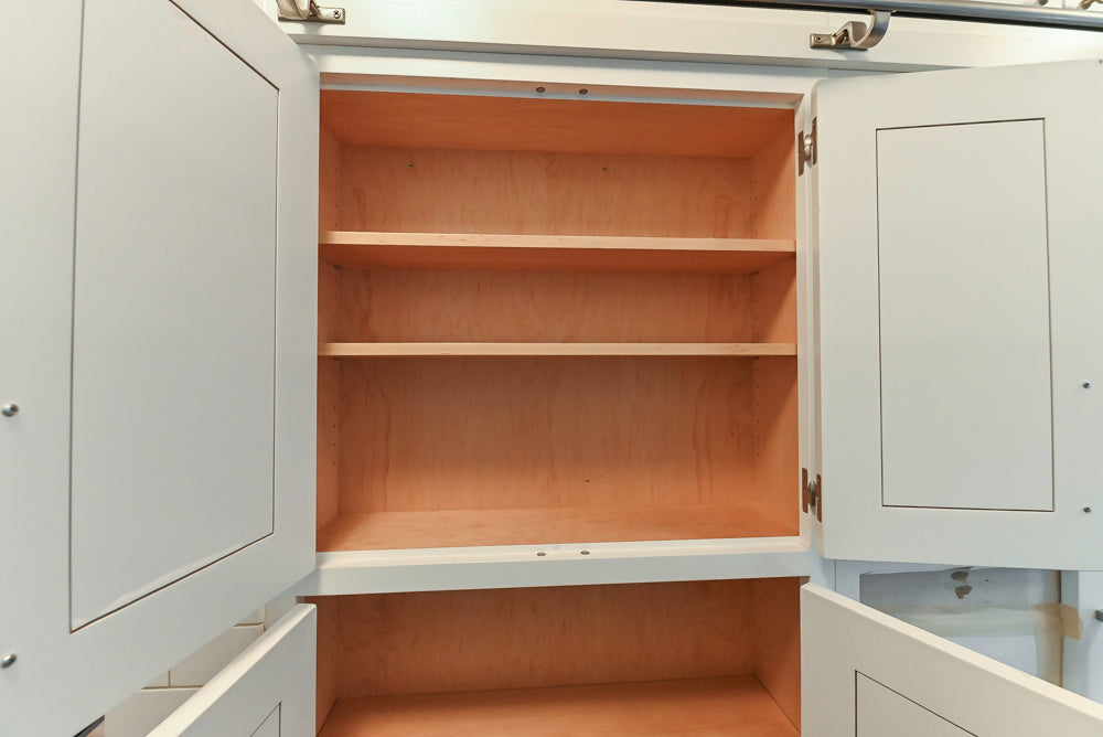 Premier Custom-Built Transitional White Kitchen with Viking Appliances