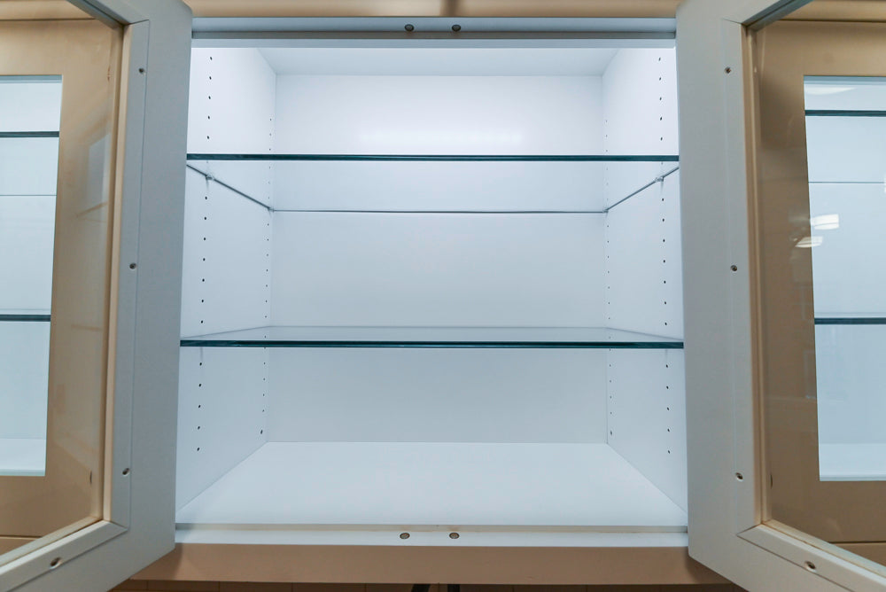Premier Custom-Built Transitional White Butler's Pantry with Sub-Zero Refrigeration