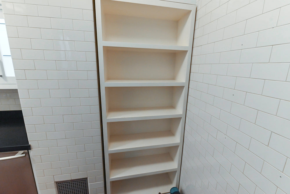 Premier Custom-Built Transitional White Butler's Pantry with Sub-Zero Refrigeration