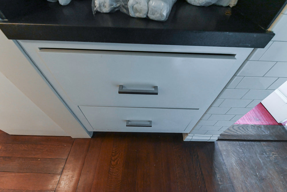 Premier Custom-Built Transitional White Butler's Pantry with Sub-Zero Refrigeration