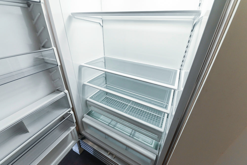 Premier Custom-Built Transitional White Butler's Pantry with Sub-Zero Refrigeration