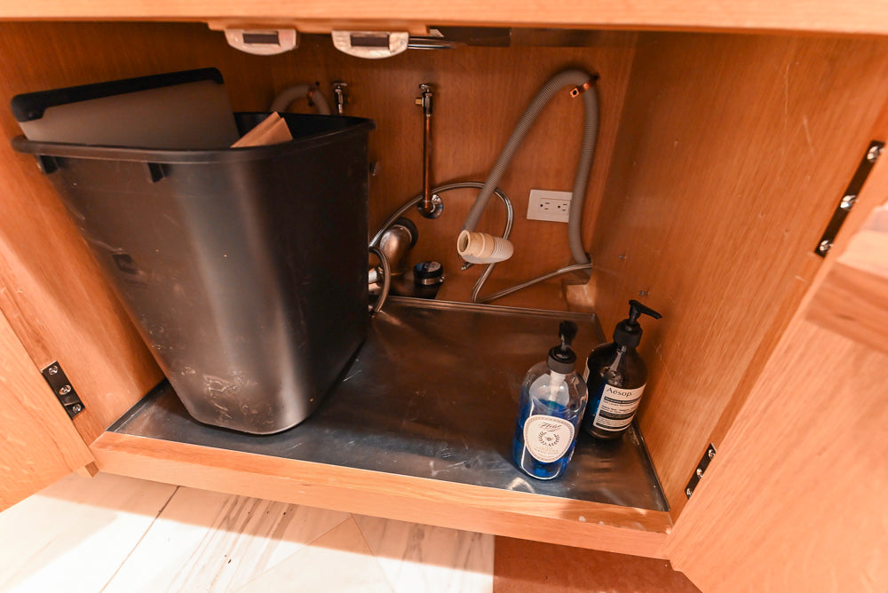 Christopher Peacock Transitional Wooden Kitchen with Waterfall Island and Marble Countertops