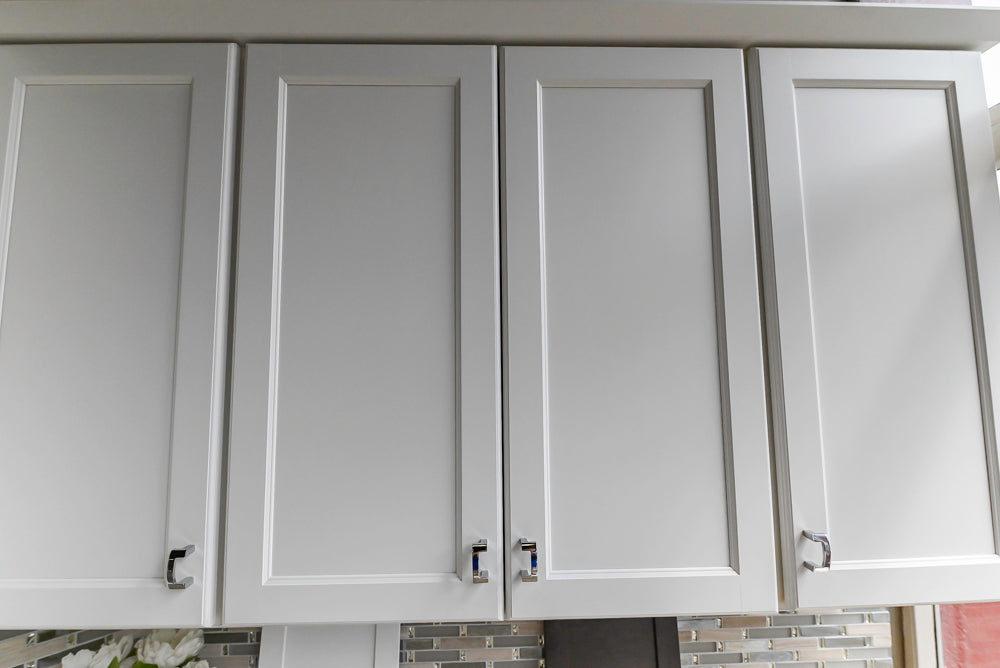 Mid Continent Traditional White Partial Kitchen with Island, Sink and Faucet