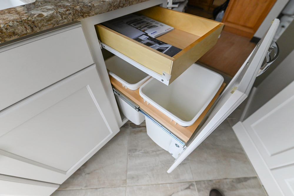 Mid Continent Traditional White Partial Kitchen with Island, Sink and Faucet