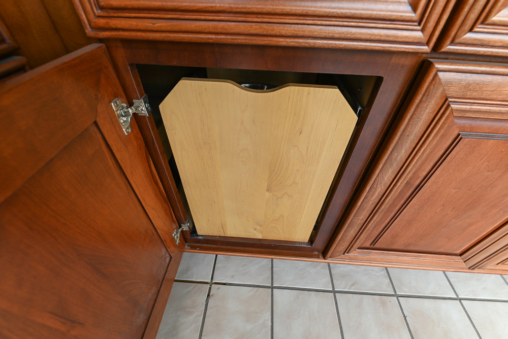 Merillat Masterpiece Civano Cherry Wood Kitchen Corner with Kohler Sink & Faucet