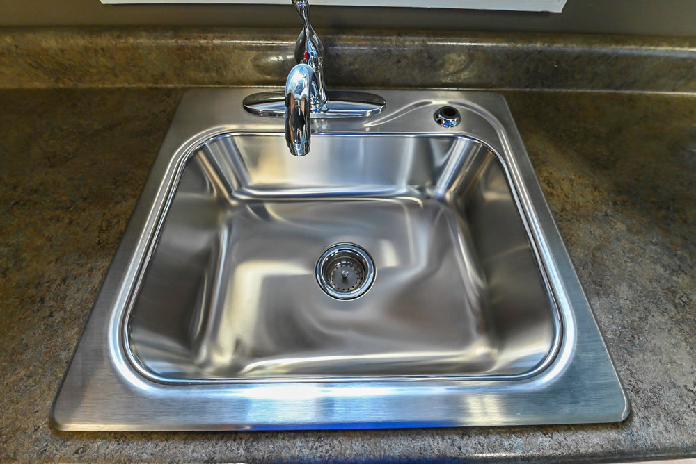 Merillat Traditional Wooden Partial Kitchen with Sink and Faucet