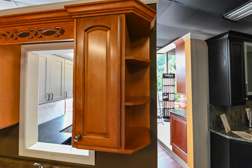 Merillat Traditional Wooden Partial Kitchen with Sink and Faucet