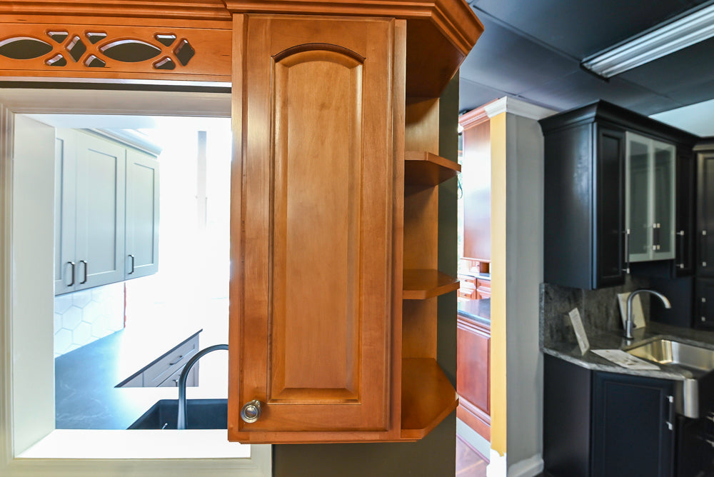 Merillat Traditional Wooden Partial Kitchen with Sink and Faucet