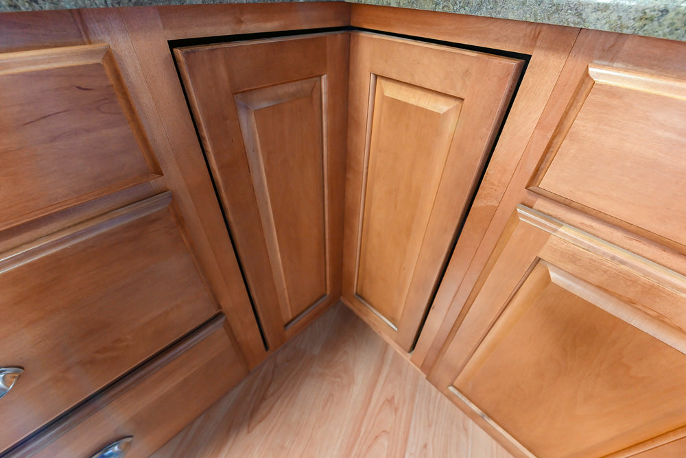 Merillat Traditional Wooden Partial Kitchen with Sink and Faucet