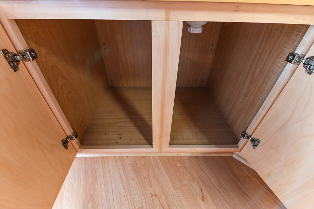 Merillat Classic Fusion Natural Maple Transitional Corner Pantry with Sink