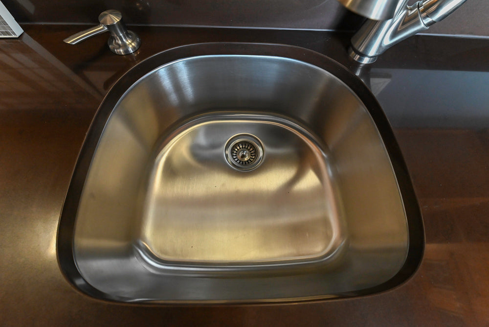 Merillat Masterpiece Bentley Hickory Wood Partial Kitchen Corner with Sink and Faucet