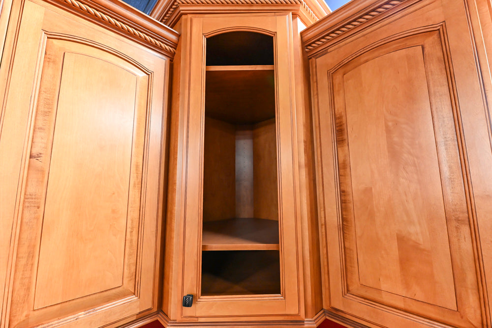 Decora Traditional Wooden Partial Kitchen with Island, Granite Countertops and Kohler Cast Iron Farmhouse Sink
