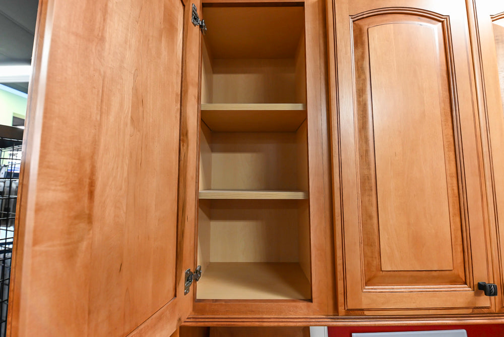 Decora Traditional Wooden Partial Kitchen with Island, Granite Countertops and Kohler Cast Iron Farmhouse Sink
