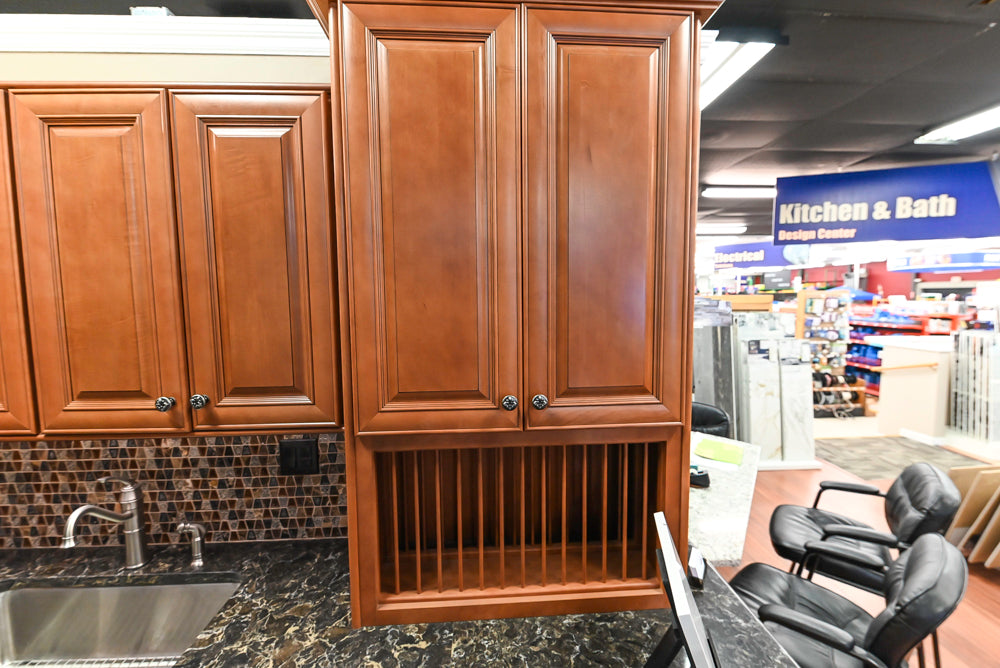 Wolf Classic Cabinets Hudson Wooden Traditional Partial Kitchen Cabinets with Sink and Faucet