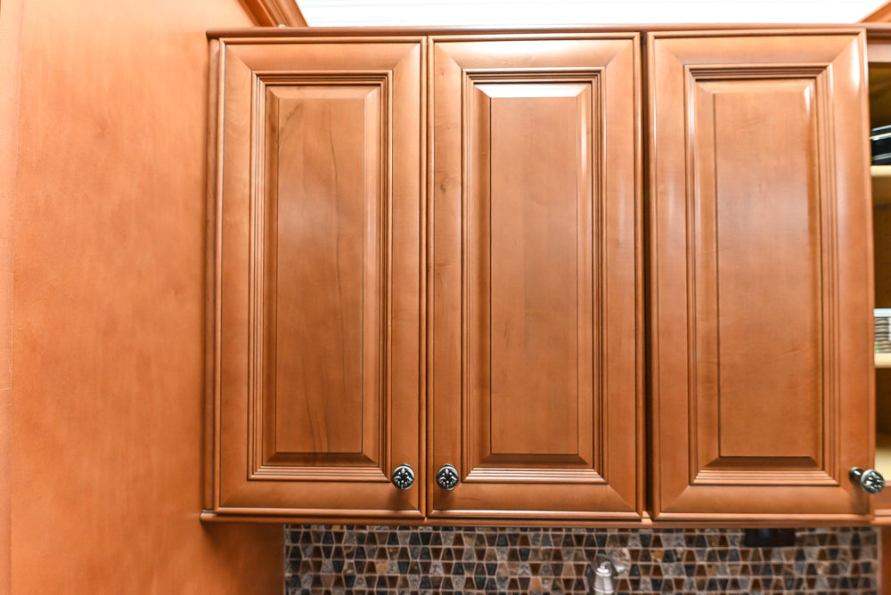Wolf Classic Cabinets Hudson Wooden Traditional Partial Kitchen Cabinets with Sink and Faucet