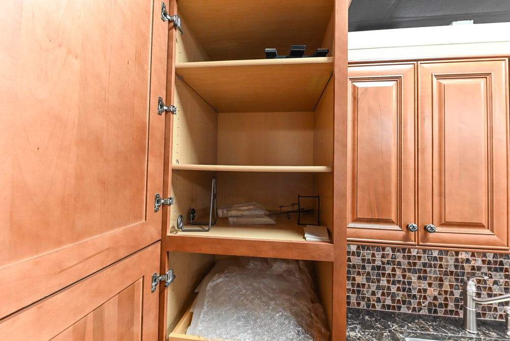 Wolf Classic Cabinets Hudson Wooden Traditional Partial Kitchen Cabinets with Sink and Faucet