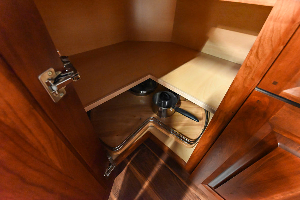 Decora Traditional Wooden Partial Corner Kitchen with Sink and Faucet