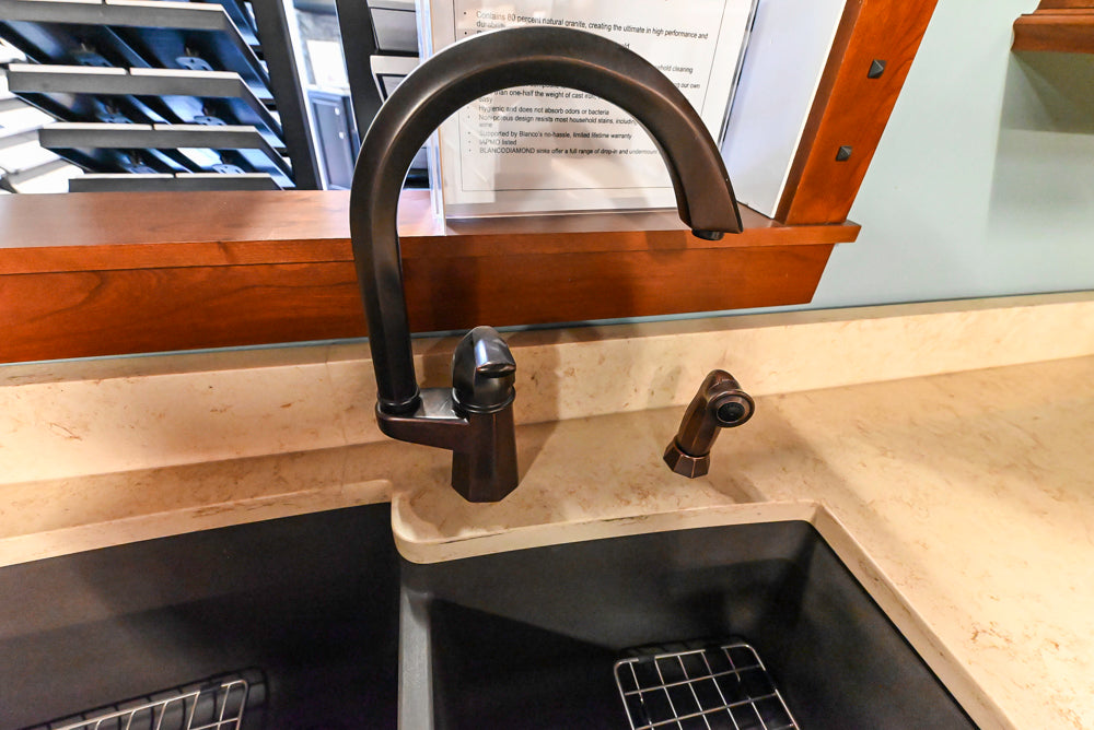 Decora Traditional Wooden Partial Corner Kitchen with Sink and Faucet