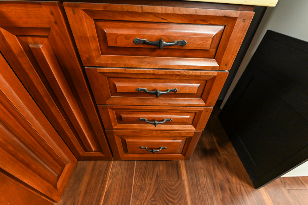 Decora Traditional Wooden Partial Corner Kitchen with Sink and Faucet