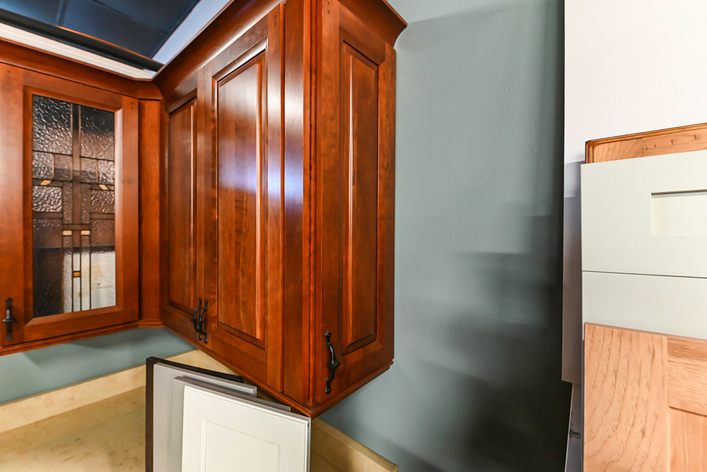 Decora Traditional Wooden Partial Corner Kitchen with Sink and Faucet