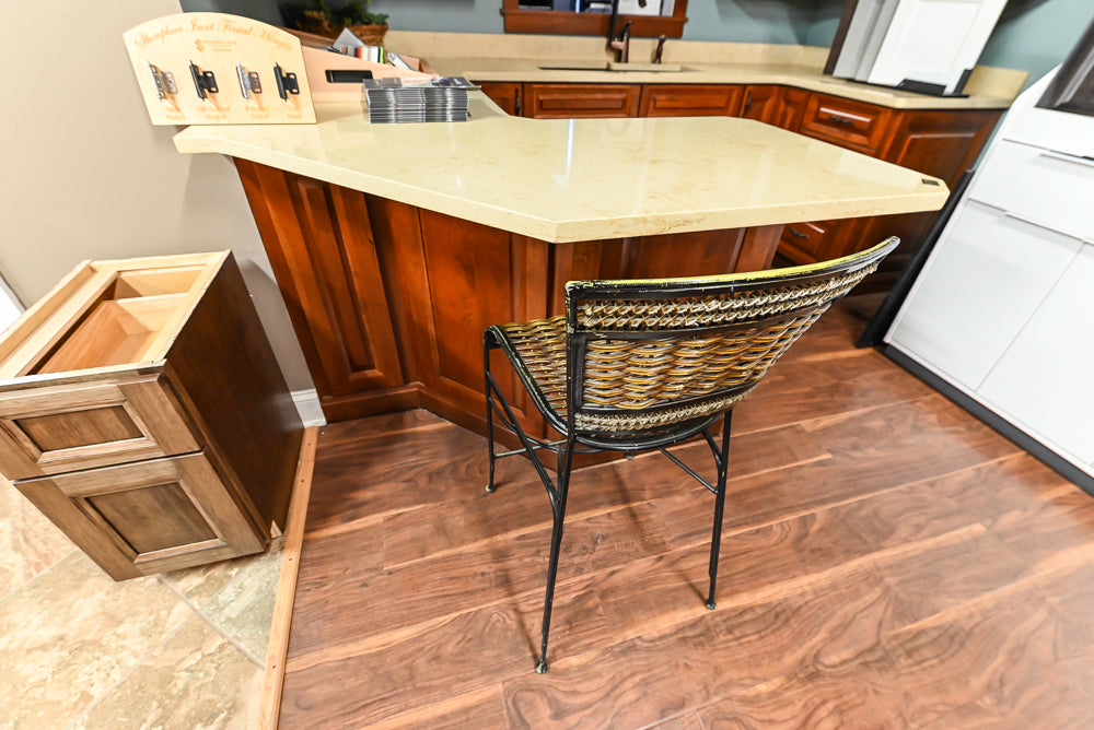Decora Traditional Wooden Partial Corner Kitchen with Sink and Faucet