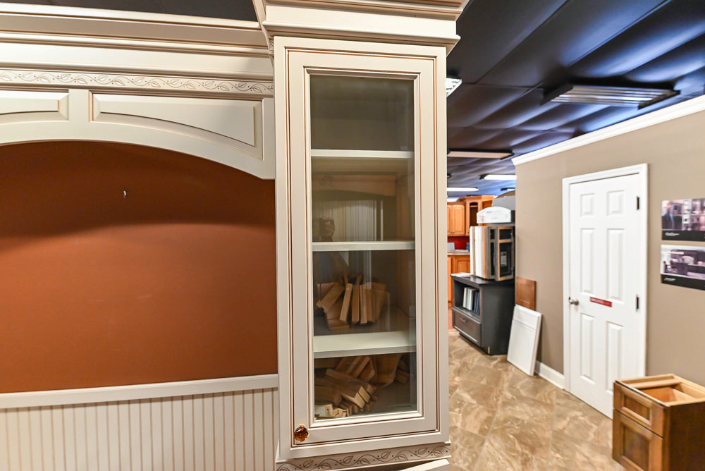 Custom Traditional Cream Wooden Mudroom Cabinets
