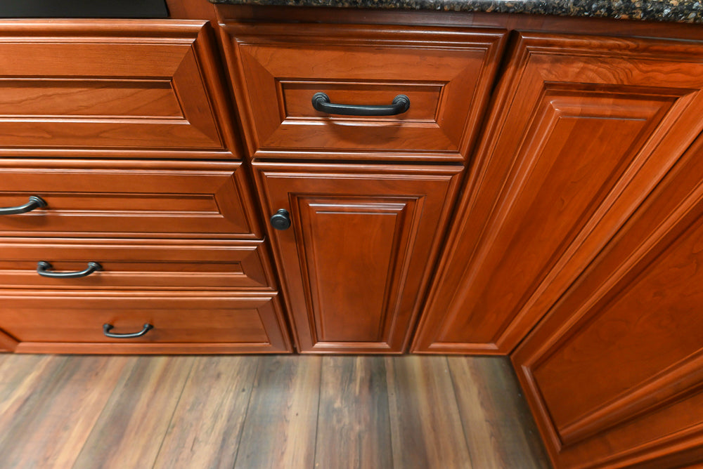 Decora Galleria Cherry Wood Traditional Partial Kitchen with Sink